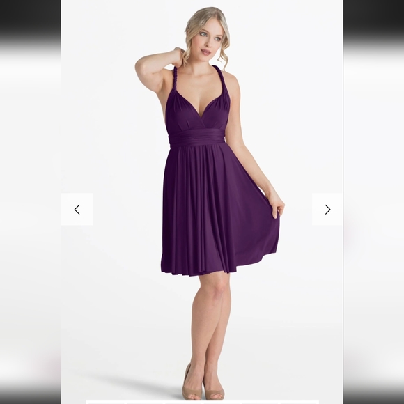 Henkaa Sakura Convertible Midi Dress - Plum Purple - Picture 1 of 5